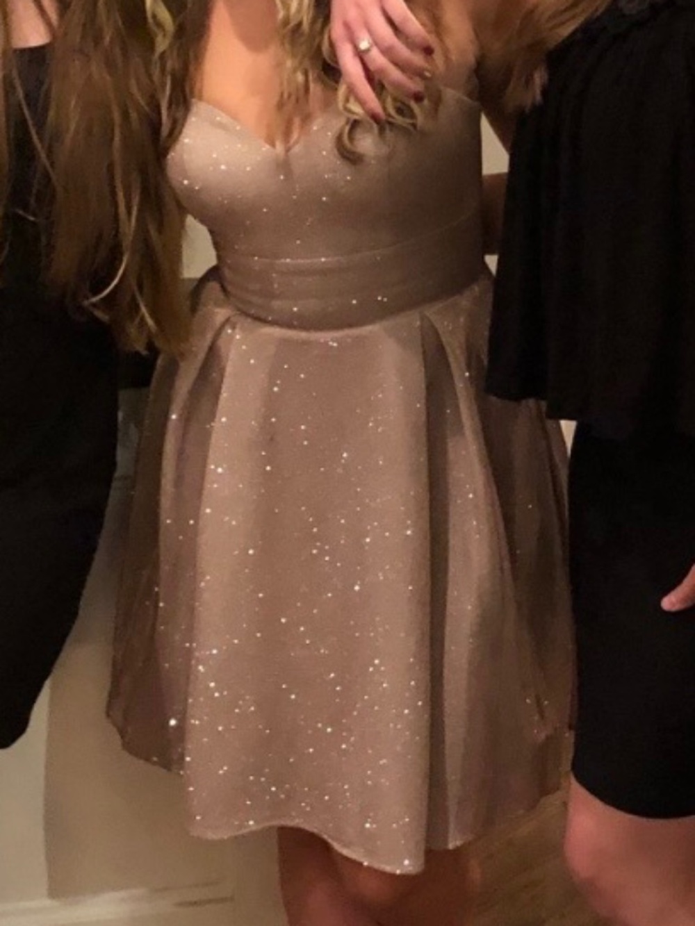 Rose Gold MayQueen Couture Mini Dress